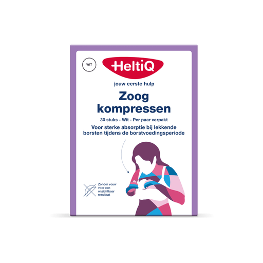 HeltiQ Zoogkompressen Wit 30 stuks
