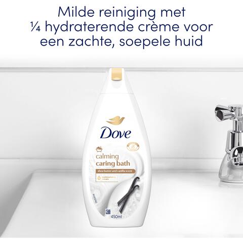 Dove Caring Bath Sheaboter & Vanille Badcrème 450 ml