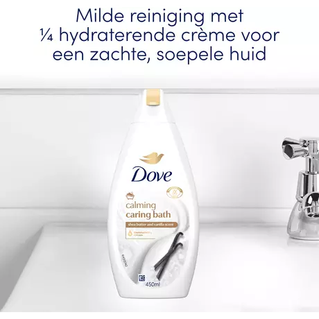 Dove Caring Bath Sheaboter & Vanille Badcrème 450 ML