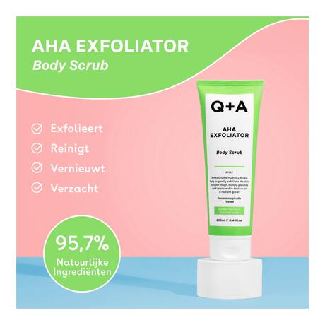 Q+A AHA Exfoliator Body Scrub 250ML