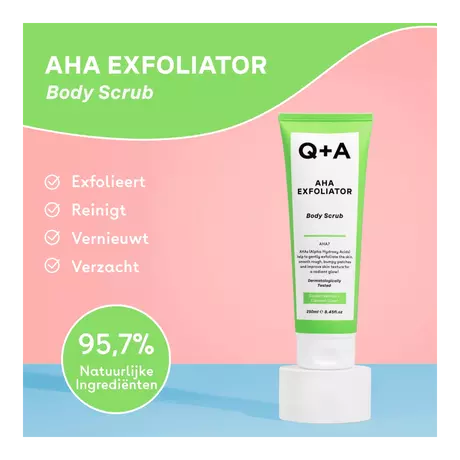 Q+A AHA Exfoliator Bodyscrub 250 ML