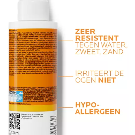 La Roche-Posay Anthelios Onzichtbare Zonnebrandpray SPF50+ 200 ML