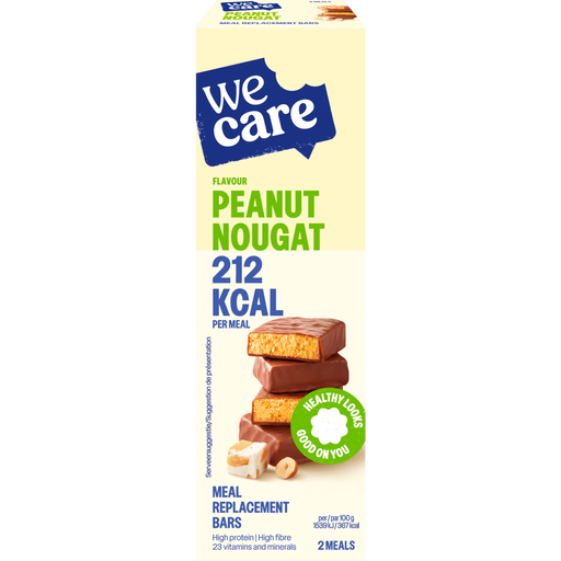 WeCare Bars Peanut Nougat 2 stuks