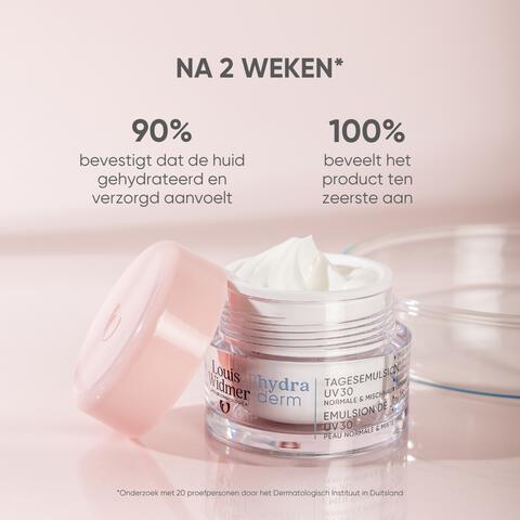 Louis Widmer Hydraderm Dagemulsie UV SPF 30 Licht Geparfumeerd 50 ML