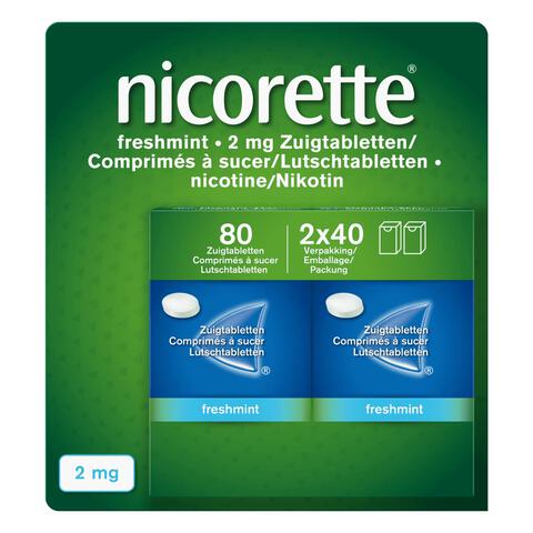 Nicorette Freshmint Zuigtabletten 4mg 80