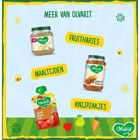 Olvarit Spaghetti Bolognese 8+ Maanden 200 gram