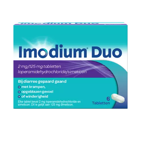 Imodium Duo 6 stuks