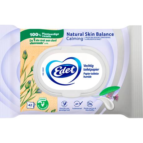 Edet Natural Skin Balance Vocht Toiletpapier 42 stuks