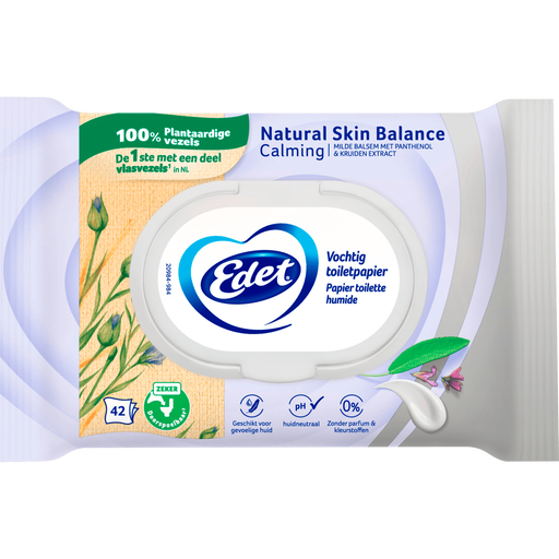 Edet Natural Skin Balance Vochtig Toiletpapier 42 stuks