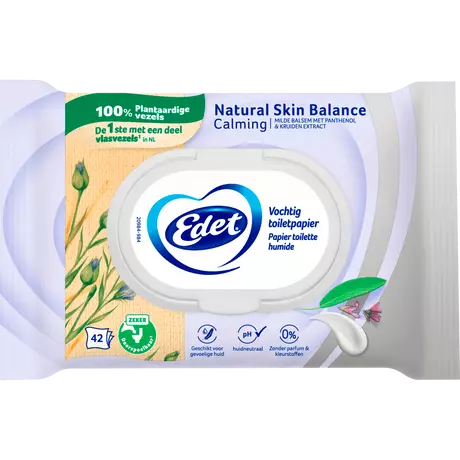 Edet Natural Skin Balance Vochtig Toiletpapier 42 stuks