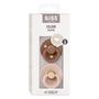 BIBS Anatomische Fopspeen Two Pack Natuurlijk Rubber  Woodchuck/Blush Maat 2