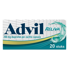 Advil Reliva Liquid-Caps 200 MG Voor Pijn En Koorts 20 Stuks