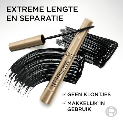 L'Oréal Paris False Lash Telescopic Lengte Mascara Zwart
