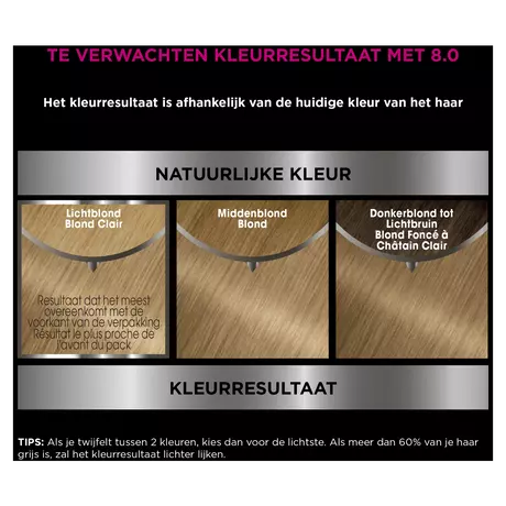 Garnier Olia Permanente Haarverf 8.0 Licht Blond