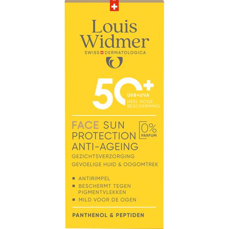 Louis Widmer Sun Protection Face Zonder Parfum SPF50+ 50 ML