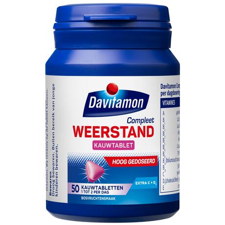 Davitamon Compleet Weerstand Forte 50 Kauwtabletten