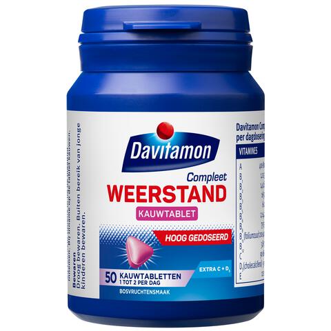 Davitamon Compleet Weerstand Forte 50 Kauwtabletten
