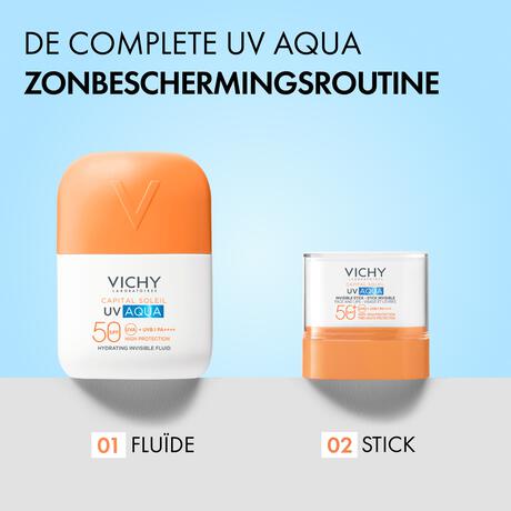 Vichy Capital Soleil Onzichtbare Zonnestick UV-Aqua SPF50 9 gram