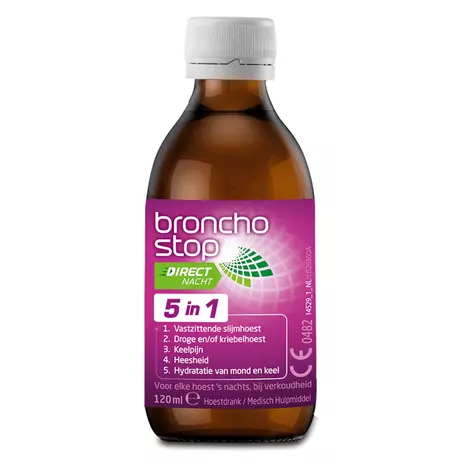 Bronchostop Direct Nacht 5-in-1 Hoestdrank 120 ML
