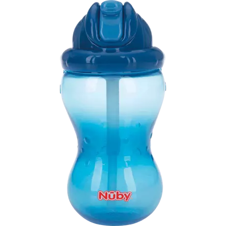 Nûby Flip-It Anti-Lek Rietjesbeker 12+ Maanden Blauw 355 ML 
