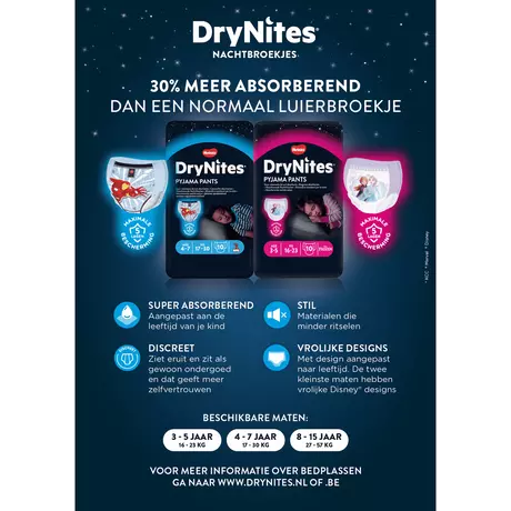 Huggies DryNites Disney Luierbroekjes Jongens 4-7 Jaar 10 stuks