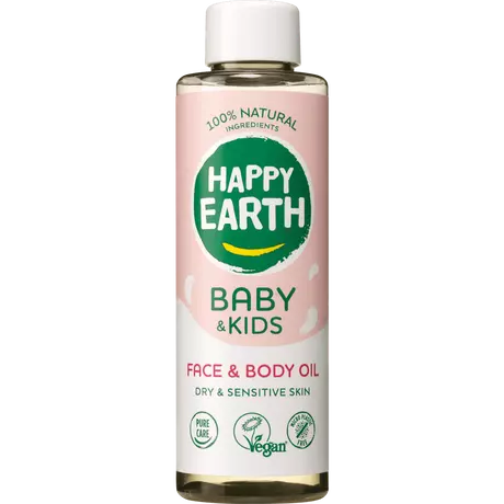 Happy Earth 100% Natuurlijke Baby & Kids Gezicht & Lichaam Olie 150 ML