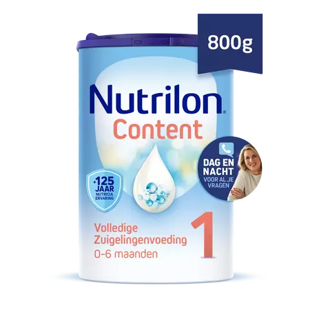 Nutrilon Content 1 Volledige Zuigelingenvoeding 0-6 Maanden 800 gram