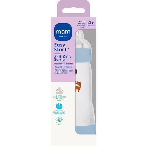 MAM Baby Easy Start Anti-Collic Babyfles Blue 320 ML