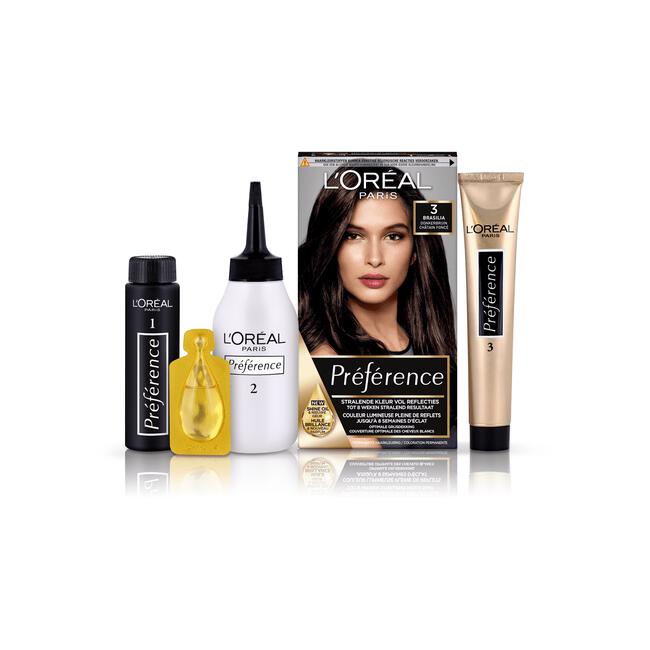 L'Oréal Paris Préférence Permanente Haarverf Donkerbruin 3 Brasilia