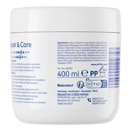 NIVEA Repair & Care Sensitive Crème 400 ML