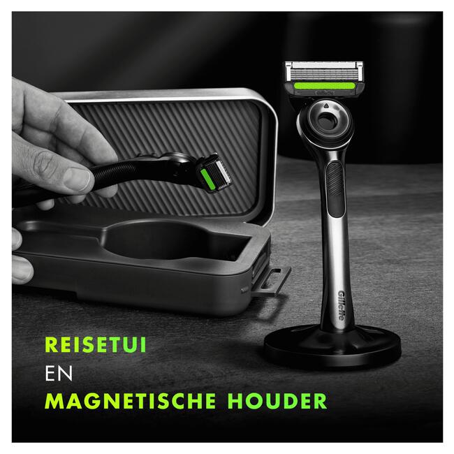 GilletteLabs Scheersysteem 1 Handvat Met 2 Navulmesjes En Reisetui