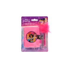 Princes Pluche Dagboekje Met Slot En Fluffy Pen