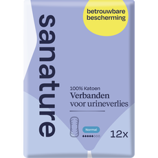Sanature Pro Vivo 100% Katoenen Incontinentieverband Normaal 12 stuks