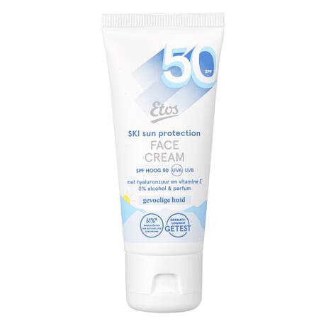 Etos Ski Face Cream Zonnebrand SPF50 Gevoelige Huid