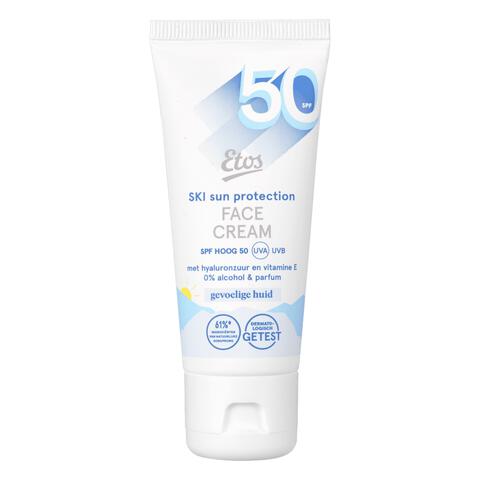 Etos Ski Face Cream Zonnebrand SPF50 Gevoelige Huid