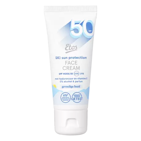 Etos Ski Face Cream Zonnebrand SPF50 Gevoelige Huid