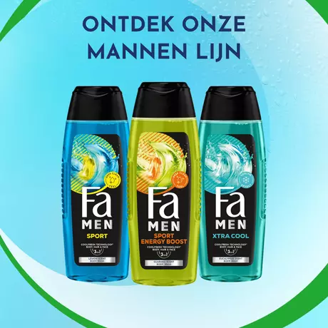 Fa Men Sport Energy Boost Douchegel & Shampoo 250 ML