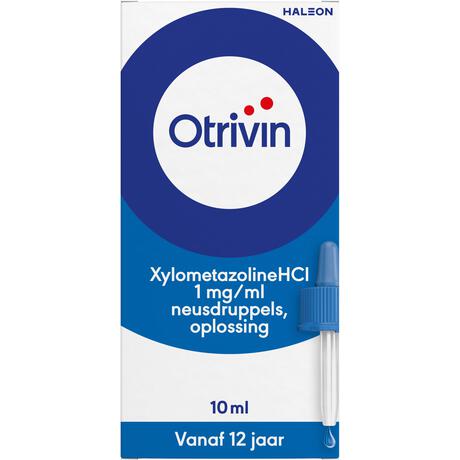 Otrivin Xylometazoline HCI 1 MG/ML Neusdruppels bij een Verstopte Neus 10 ML