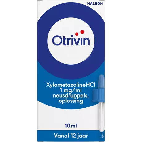 Otrivin Xylometazoline HCI 1 MG/ML Neusdruppels bij een Verstopte Neus 10 ML