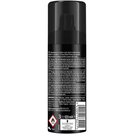 Syoss Uitgoeispray Zwart 120 ML