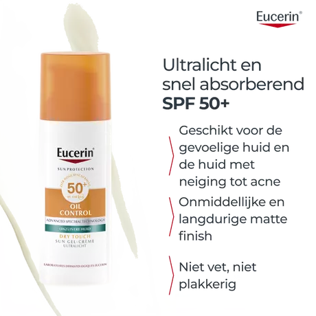 Eucerin Sun Oil Control Gel-Crème SPF50+ 50 ML