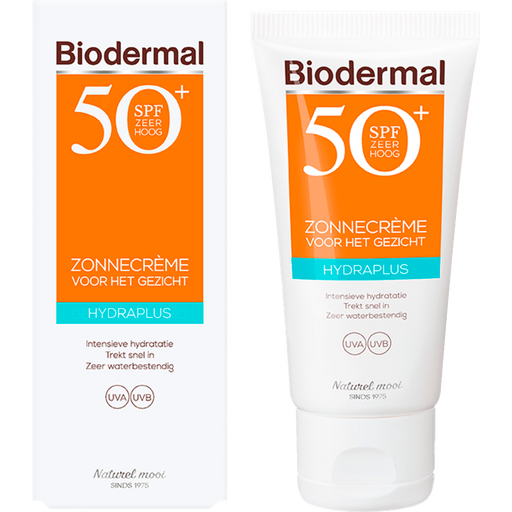 Biodermal Hydra Plus Zonnecrème Gezicht SPF50+ 50 ML