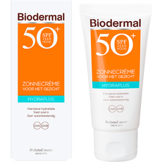 Biodermal Hydra Plus Zonnecrème Gezicht SPF50+ 50 ML