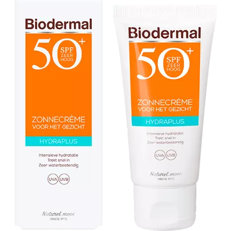 Biodermal Hydra Plus Zonnecrème Gezicht SPF50+ 50 ML