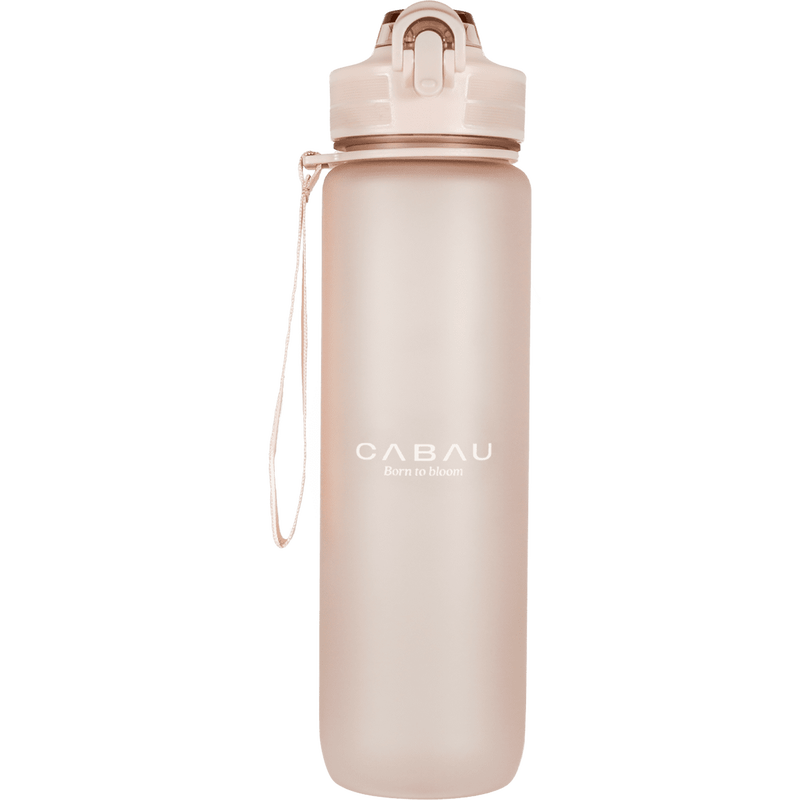 Cabau Bloom Waterfles Drinkfles beige 1 Liter