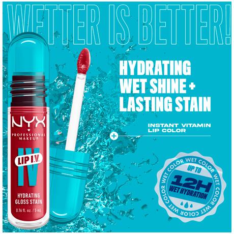 NYX Professional Makeup Lip IV Hydraterende Lipgloss Bubblegum Burst