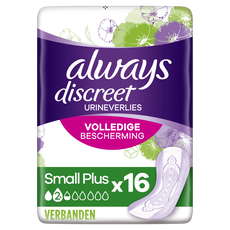 Always Discreet Urineverlies Verband Small Plus 16 Stuks