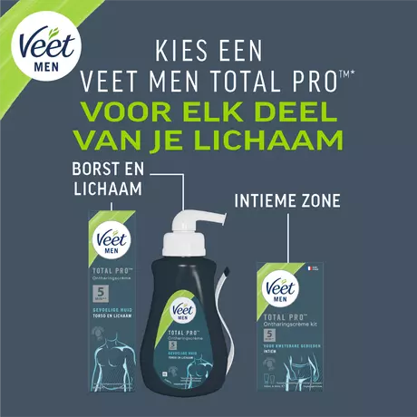 Veet Men Total Pro Ontharingscrème 400 ML