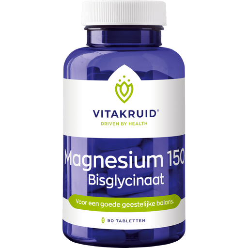 Vitakruid Magnesium 150 Bisglycinaat Tabletten 90 stuks