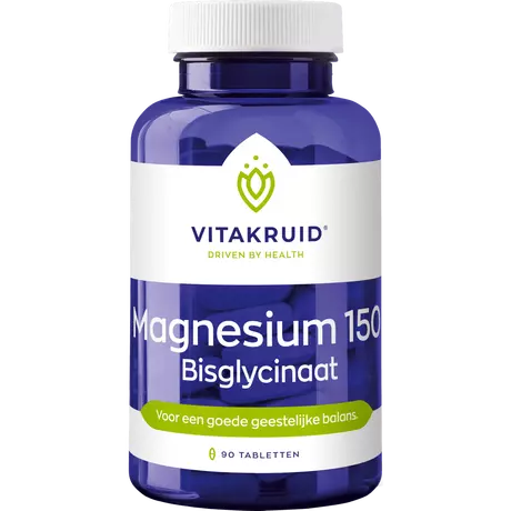 Vitakruid Magnesium 150 Bisglycinaat Tabletten 90 stuks